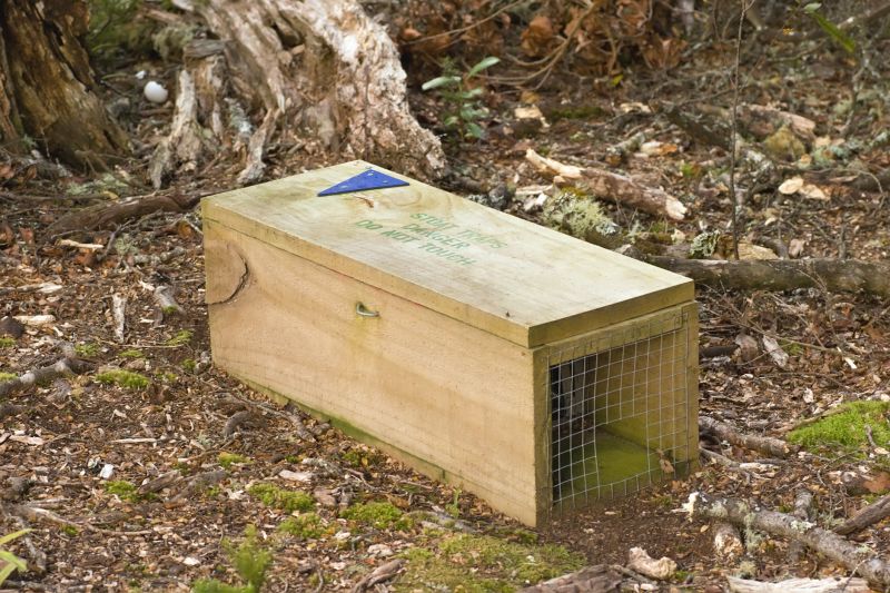 Skunk Trap Setup